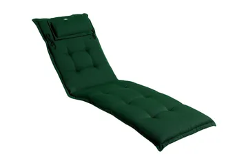 Aurinkotuolin pehmuste Fritab Canyon-aurinkotuolin pehmuste niskatyynyllä Grön