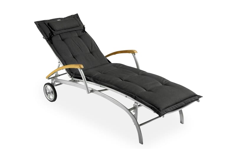 Canyon Solsängsdyna med nackkudde Fritab Dark grey - Puutarhakalusteet - Pehmusteet - Aurinkosängyn pehmusteet