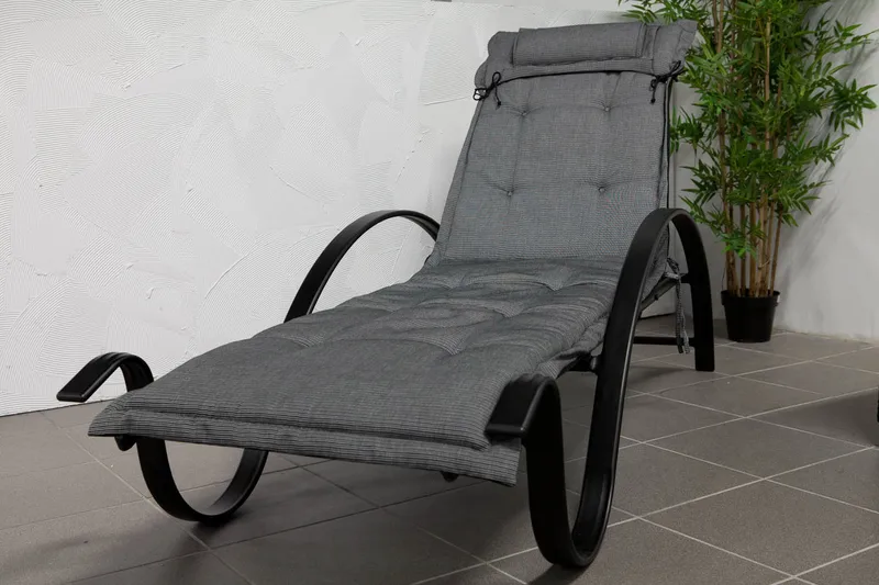 Canyon Solsängsdyna med nackkudde Fritab Grey - Puutarhakalusteet - Pehmusteet - Aurinkosängyn pehmusteet