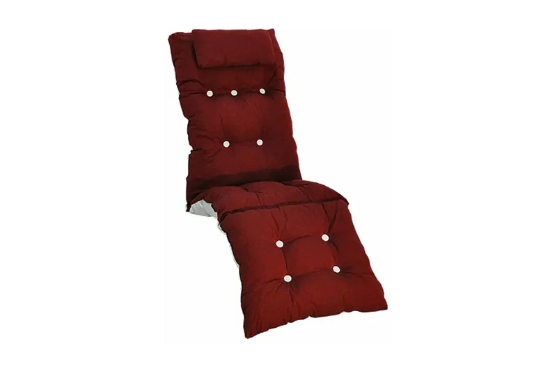 Baden-Baden-pehmuste Fritab Baden-Baden Flock -pehmuste niskatyynyllä Bordeaux, undefined