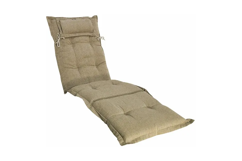 Däckstolsdyna Canyon med nackkudde Fritab beige - Puutarhakalusteet - Pehmusteet - Aurinkotuolin pehmuste - Kansituolin pehmuste