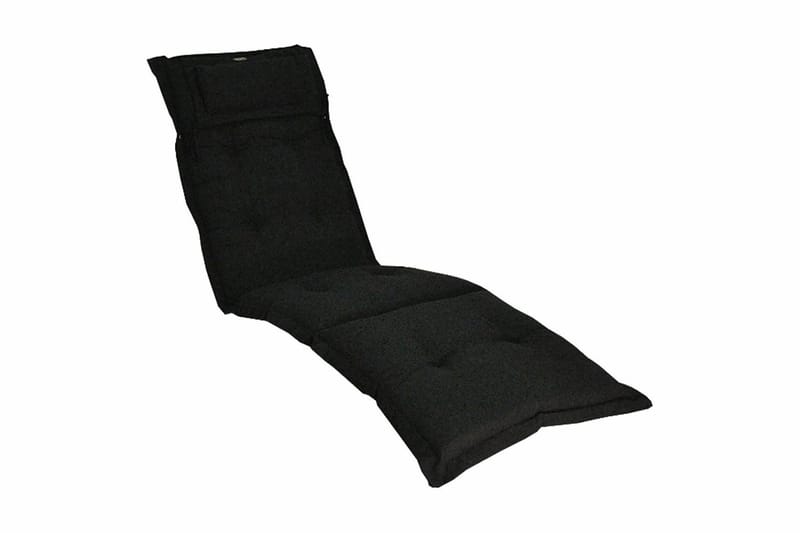 Däckstolsdyna Canyon med nackkudde Fritab Black - Puutarhakalusteet - Pehmusteet - Aurinkotuolin pehmuste - Kansituolin pehmuste