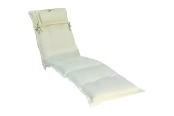 Däckstolsdyna Canyon med nackkudde Fritab Offwhite