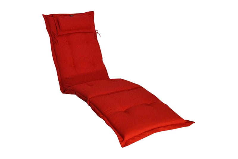 Däckstolsdyna Canyon med nackkudde Fritab Röd - Puutarhakalusteet - Pehmusteet - Aurinkotuolin pehmuste - Kansituolin pehmuste