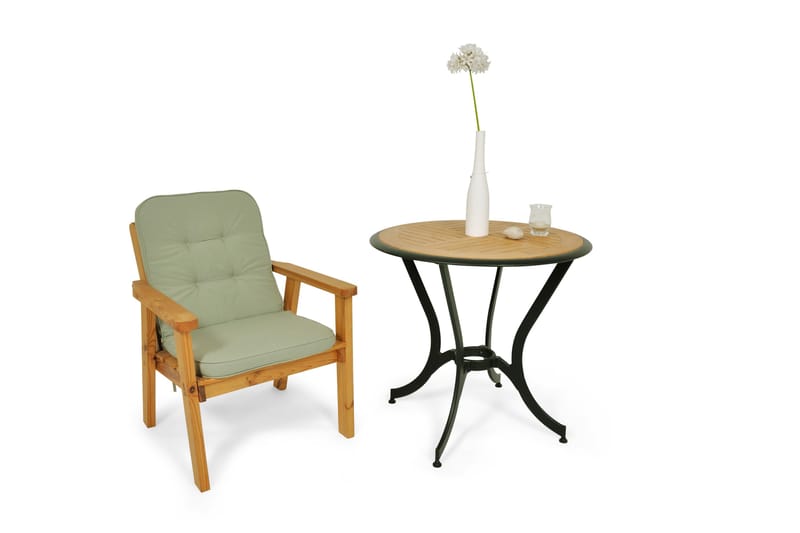 Flokkityyny Fritab Standard vanutäyteinen pehmuste 50x47 cm Grön - Puutarhakalusteet - Pehmusteet - Muut pehmusteet