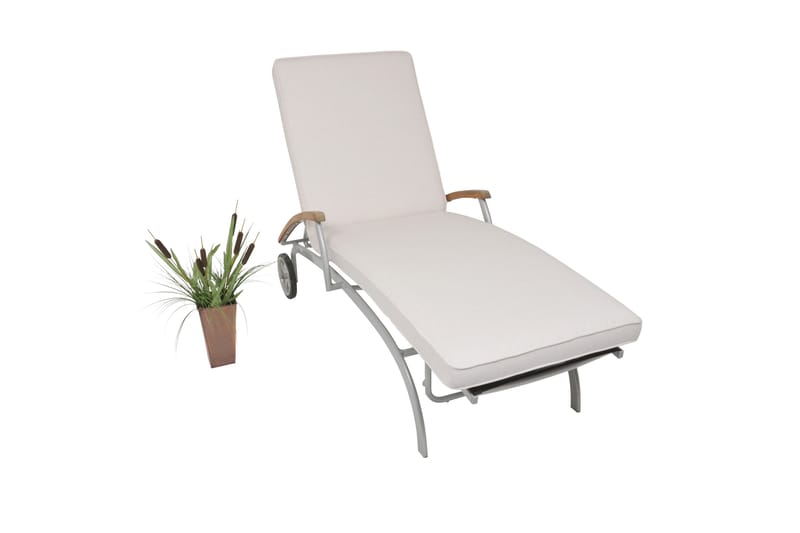 Hema Aurinkotuolityyny - Valkoinen - Puutarhakalusteet - Pehmusteet - Aurinkosängyn pehmusteet