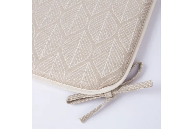 Istuintyyny Retro 39x39x25 cm Beige Lehti - Puutarhakalusteet - Pehmusteet - Istuintyyny ulos