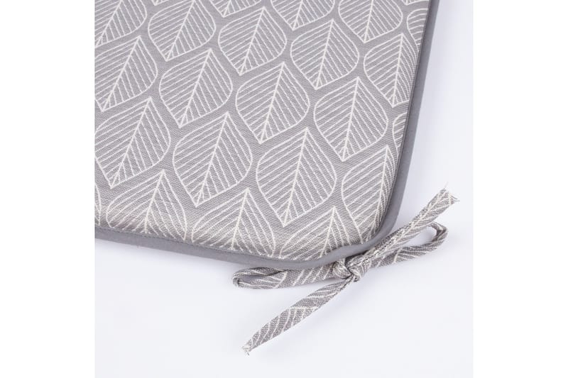 Istuintyyny Retro 39x39x25 cm Harmaa Lehti - Puutarhakalusteet - Pehmusteet - Istuintyyny ulos