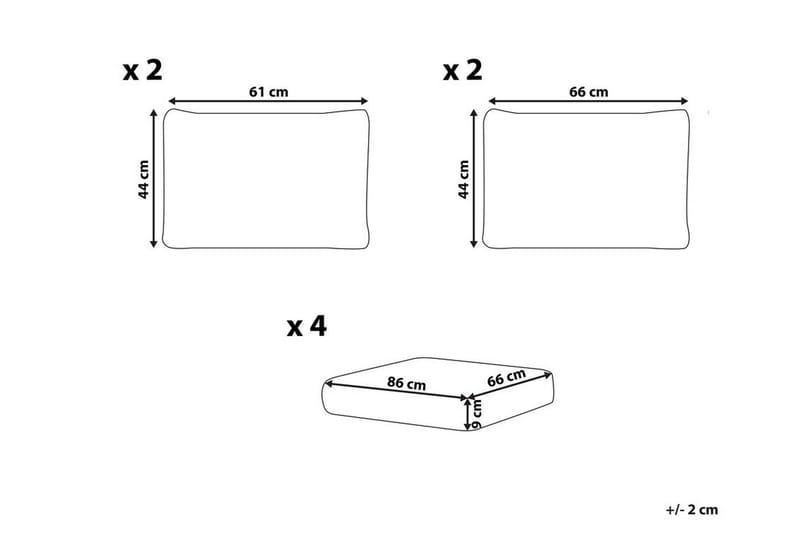 Pehmusteen päällinen Bochini 66x86 cm - Kermanvalkoinen - Kodintekstiilit & matot - Vuodevaatteet - Tyyny - Tyynynsuojus