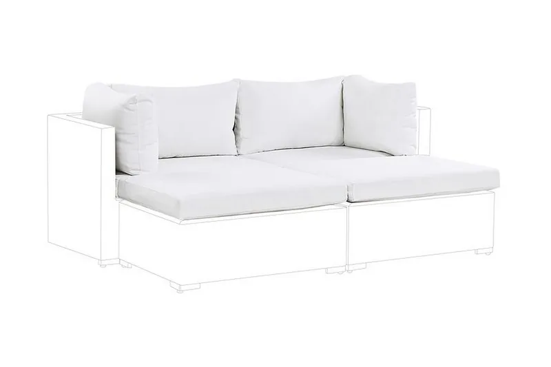 Pehmusteen päällinen Bochini 66x86 cm, Kermanvalkoinen