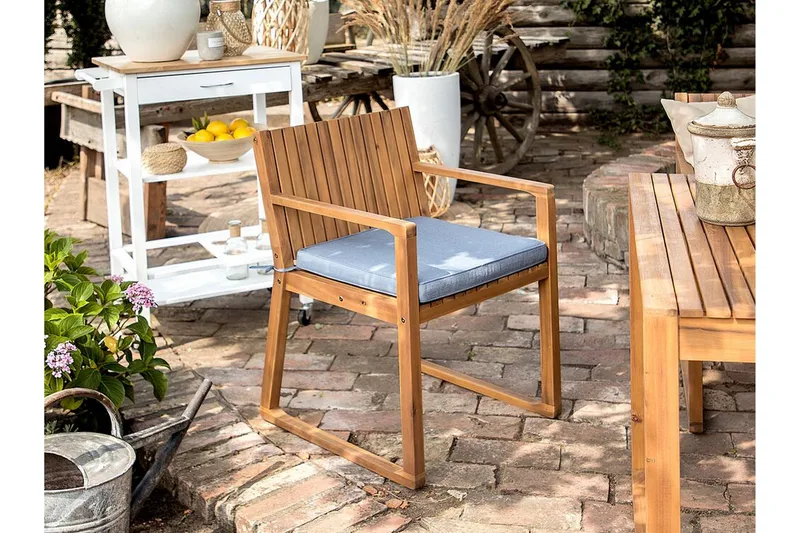 Puutarhatuolin pehmuste 8 kpl Sininen SASSARI, Sininen