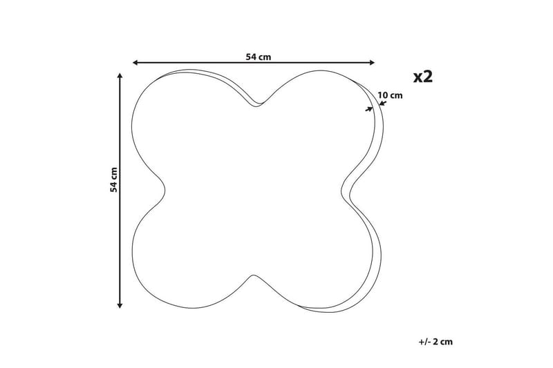 Koristetyynyt Achillea setti 2 kpl - Kodintekstiilit & matot - Tyyny & torkkupeitto - Ulkotyyny