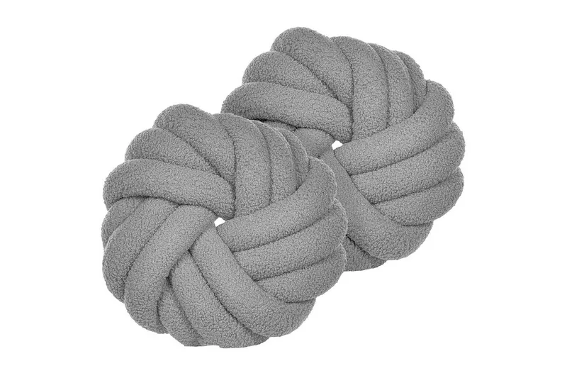 Koristetyynyt Akola, 2 paria Harmaa, Harmaa