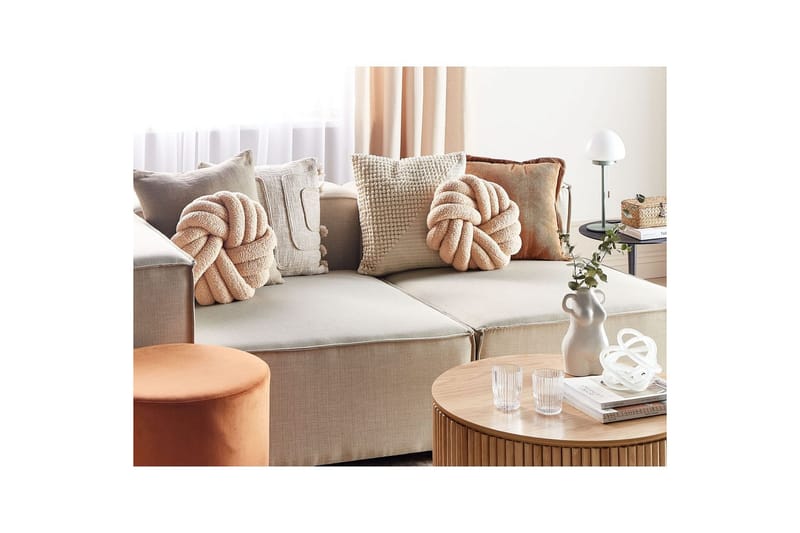 Koristetyynyt Akola, 2 paria Beige - Beige - Puutarhakalusteet - Pehmusteet - Muut pehmusteet