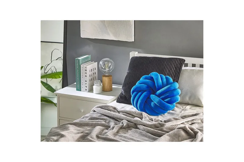 Koristetyynyt Akola Sininen, Sametti - Sininen, Sametti - Kodintekstiilit & matot - Tyyny & torkkupeitto - Koristetyynyt