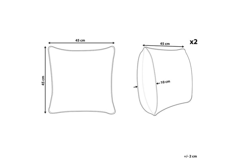 Koristetyynyt Alcea setti 2 - Kodintekstiilit & matot - Tyyny & torkkupeitto - Koristetyynyt