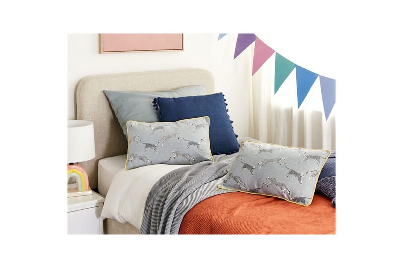 Koristetyynyt Arales 2 kpl Harmaa/valkoinen/musta/keltainen, Suorakulmio - Harmaa/valkoinen/musta/keltainen, Suorakulmio - Kodintekstiilit & matot - Tyyny & torkkupeitto - Ulkotyyny