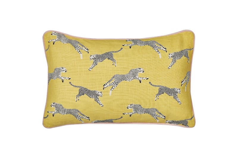 Koristetyynyt Arales 2 kpl Keltainen/Valkoinen/Musta, Suorakulmio - Keltainen/Valkoinen/Musta, Suorakulmio - Kodintekstiilit & matot - Tyyny & torkkupeitto - Ulkotyyny