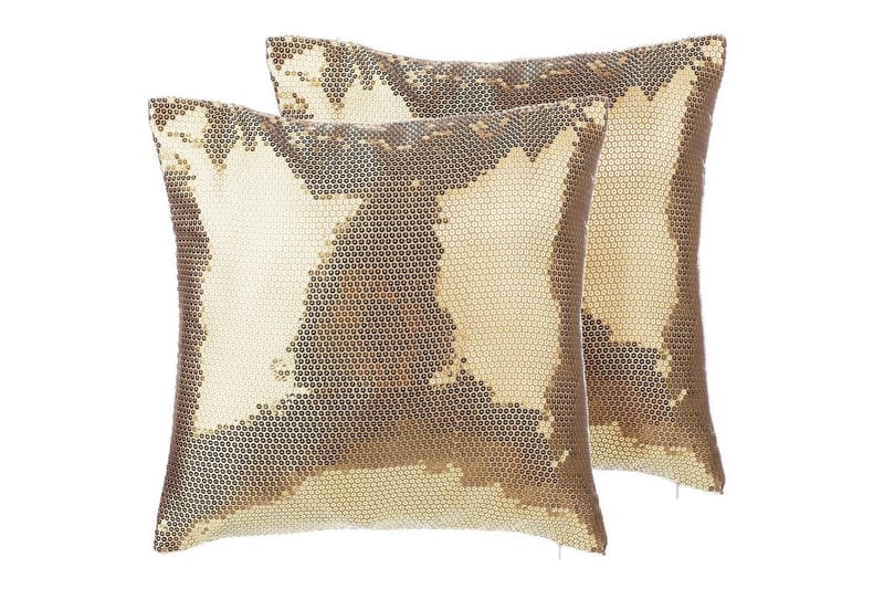 Koristetyynyt Aster 2 kpl:n sarja Kulta, Kulta