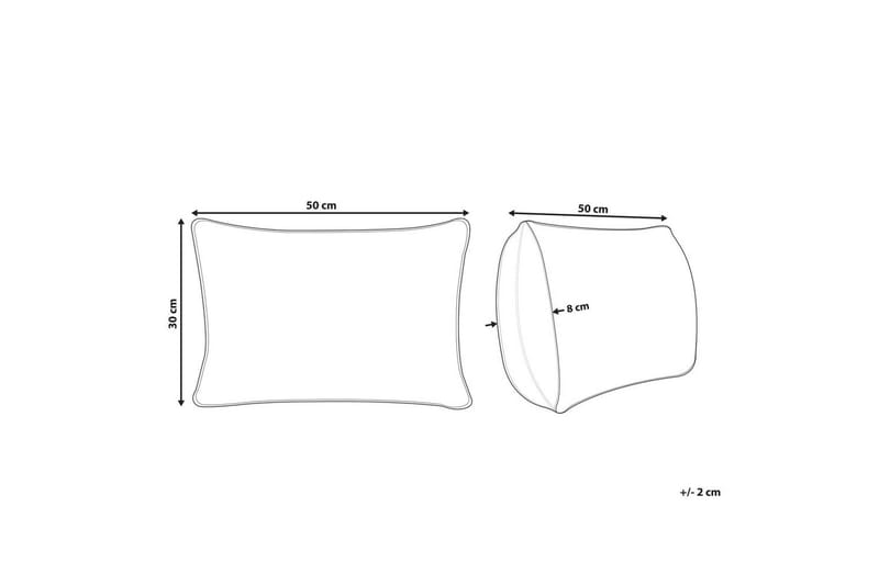 Koristetyynyt Banori sarja, 2 kpl Beige - Beige - Kodintekstiilit & matot - Tyyny & torkkupeitto - Ulkotyyny