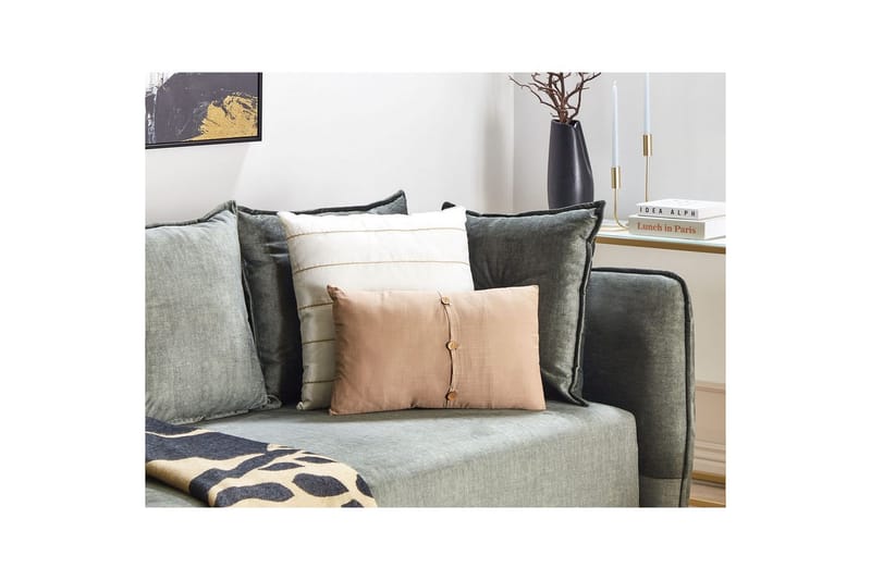 Koristetyynyt Banori sarja, 2 kpl Beige - Beige - Puutarhakalusteet - Pehmusteet - Sohvatyynyt & penkkityynyt