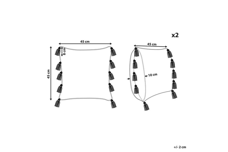 Koristetyynyt Bouvardia sarja 2 kpl - Kodintekstiilit & matot - Tyyny & torkkupeitto - Ulkotyyny