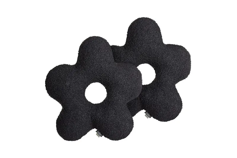 Koristetyynyt Camponula sarja, 2 kpl Musta - Musta - Kodintekstiilit & matot - Tyyny & torkkupeitto - Ulkotyyny