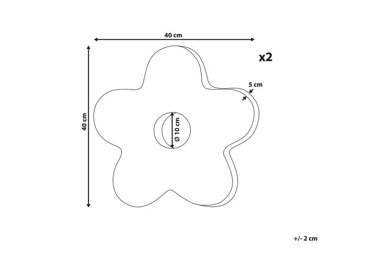 Koristetyynyt Camponula sarja, 2 kpl Musta - Musta - Kodintekstiilit & matot - Tyyny & torkkupeitto - Ulkotyyny