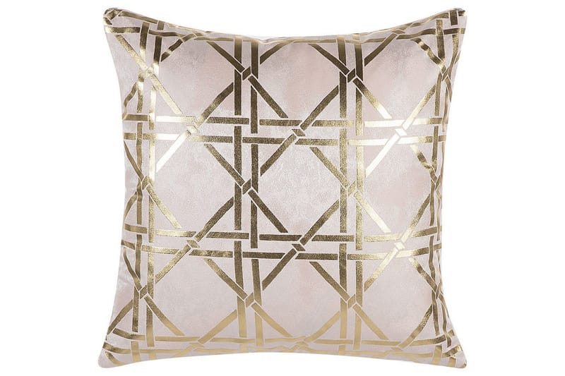 Koristetyynyt Cassia, 2 kpl Vaaleanpunainen/kulta - Vaaleanpunainen/kulta - Kodintekstiilit & matot - Tyyny & torkkupeitto - Koristetyynyt