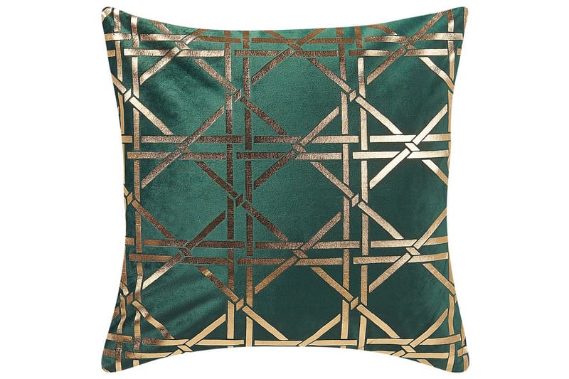Koristetyynyt Cassia, 2 kpl Vihreä/Kulta - Vihreä/Kulta - Kodintekstiilit & matot - Tyyny & torkkupeitto - Koristetyynyt