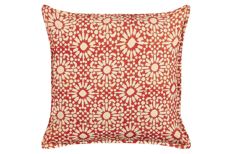 Koristetyynyt Ceiba, 2 kpl Punainen/Beige - Punainen/Beige - Puutarhakalusteet - Pehmusteet - Sohvatyynyt & penkkityynyt