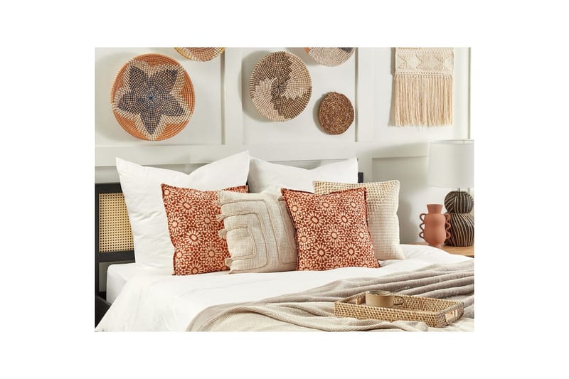 Koristetyynyt Ceiba, 2 kpl Punainen/Beige - Punainen/Beige - Kodintekstiilit & matot - Tyyny & torkkupeitto - Ulkotyyny