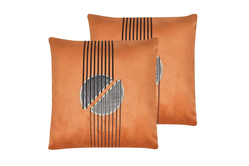Koristetyynyt Ceropegia, 2 kappaletta Oranssi - Oranssi - Kodintekstiilit & matot - Tyyny & torkkupeitto - Ulkotyyny