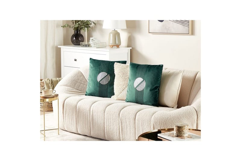 Koristetyynyt Ceropegia, 2 kappaletta Vihreä - Vihreä - Kodintekstiilit & matot - Tyyny & torkkupeitto - Ulkotyyny