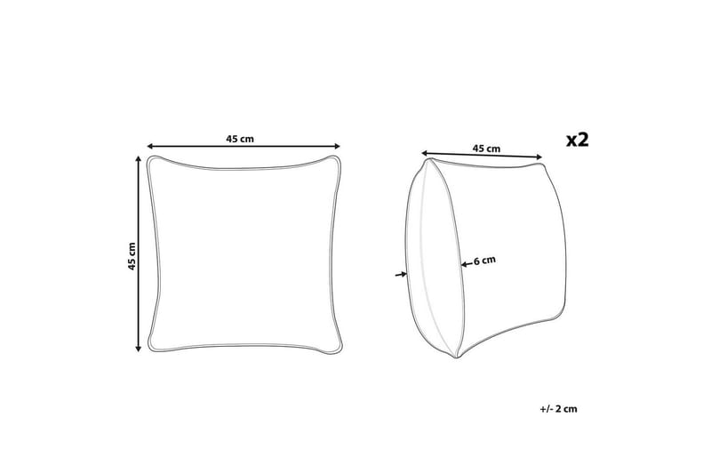 Koristetyynyt Fatsia 2 sarjan setti - Kodintekstiilit & matot - Tyyny & torkkupeitto - Ulkotyyny