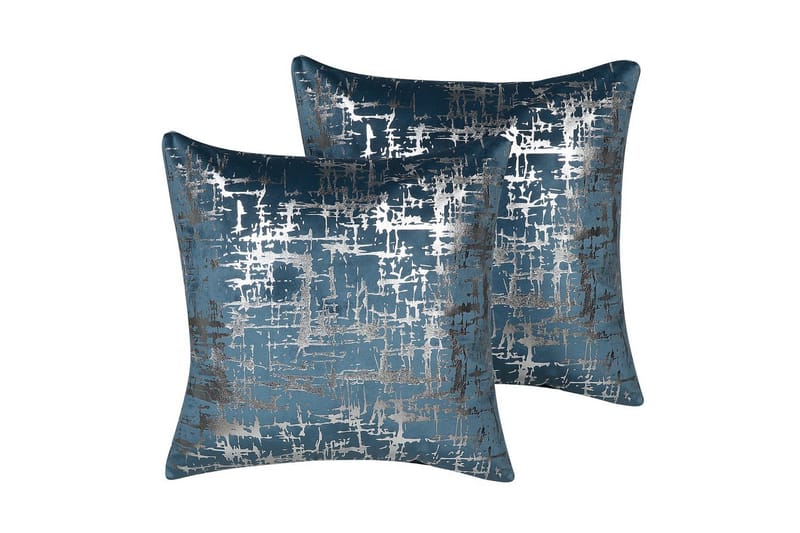Koristetyynyt Gardenia (2 kappaletta) Sininen/Hopea - Sininen/Hopea - Kodintekstiilit & matot - Tyyny & torkkupeitto - Ulkotyyny