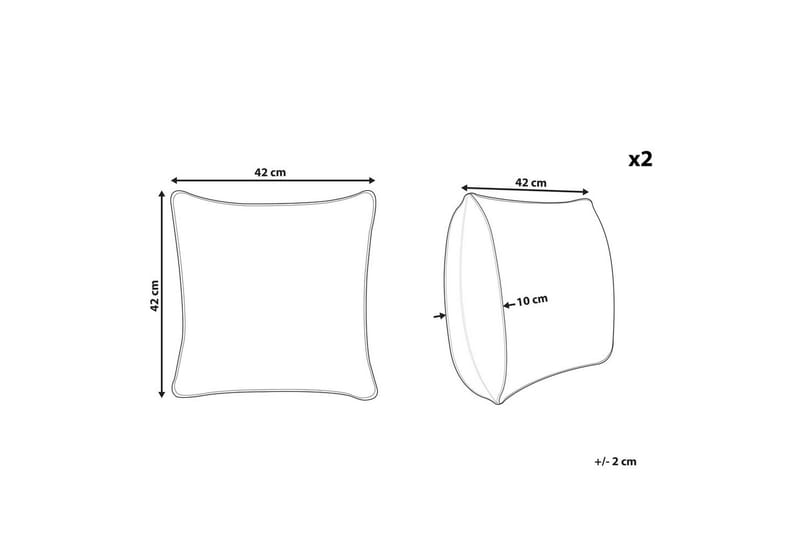Koristetyynyt Hakone sarja 2 Beige, Neliö - Beige, Neliö - Kodintekstiilit & matot - Tyyny & torkkupeitto - Ulkotyyny