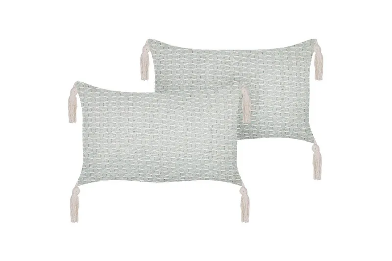 Koristetyynyt Hakone sarja 2 Vihreä/Beige, Suorakulmio, Vihreä/Beige, Suorakulmio