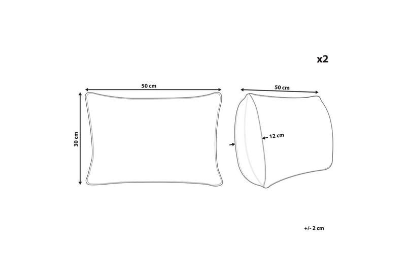 Koristetyynyt Kafra 2 kappaleen setti Suorakulmio - Suorakulmio - Kodintekstiilit & matot - Tyyny & torkkupeitto - Ulkotyyny