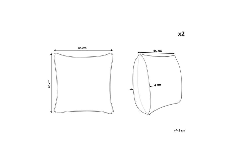 Koristetyynyt Kasra 2 kappaletta Vaalea beige - Vaalea beige - Kodintekstiilit & matot - Tyyny & torkkupeitto - Koristetyynyt