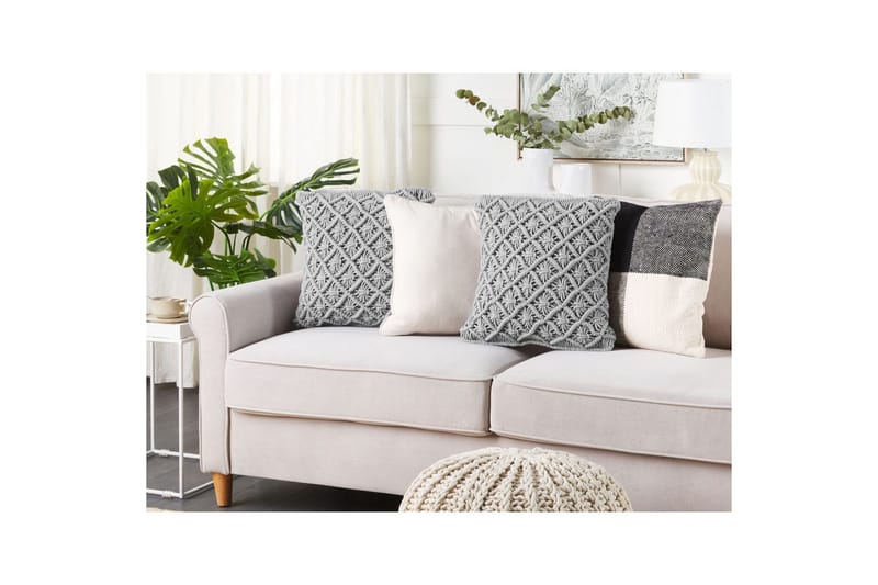 Koristetyynyt Kizkalesi, 2 kpl setti Harmaa - Harmaa - Kodintekstiilit & matot - Tyyny & torkkupeitto - Ulkotyyny