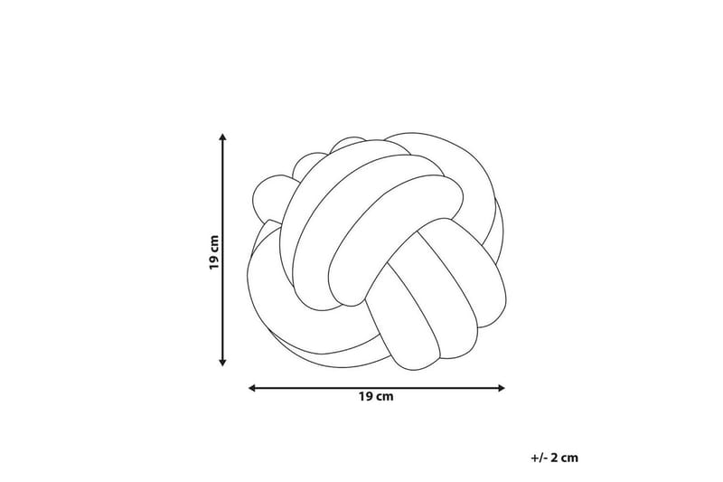 Koristetyynyt Malni Keltainen, 19x19x19 cm - Keltainen, 19x19x19 cm - Puutarhakalusteet - Pehmusteet - Muut pehmusteet