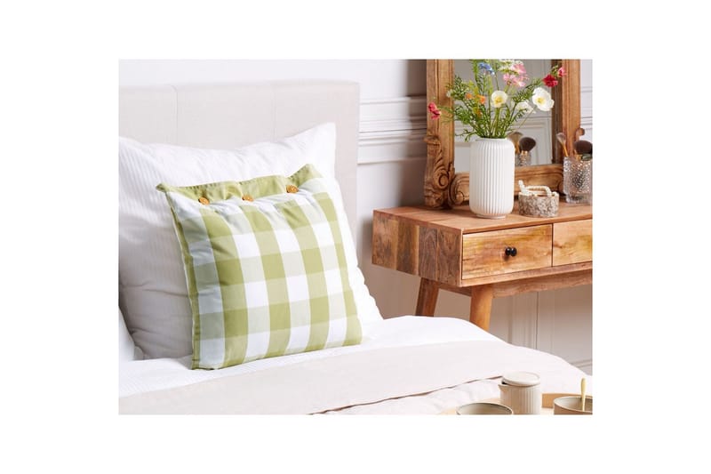 Koristetyynyt Tamnine Vihreä/Valkoinen, Neliö - Vihreä/Valkoinen, Neliö - Kodintekstiilit & matot - Tyyny & torkkupeitto - Koristetyynyt