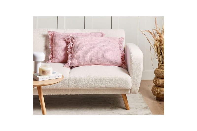 Koristetyynyt Tansy setti, 2 kpl Vaaleanpunainen - Vaaleanpunainen - Kodintekstiilit & matot - Tyyny & torkkupeitto - Ulkotyyny