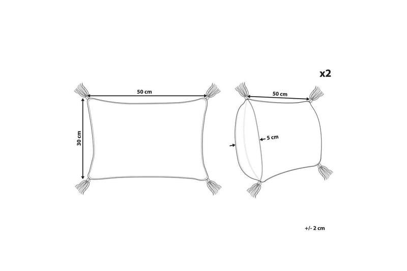 Koristetyynyt Valvaria 2 kpl Punainen - Punainen - Kodintekstiilit & matot - Tyyny & torkkupeitto - Koristetyynyt