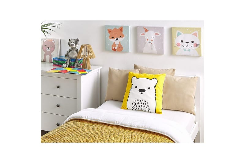 Koristetyynyt Waranasi sarja 2 Keltainen/Valkoinen/Musta - Keltainen/Valkoinen/Musta - Kodintekstiilit & matot - Lasten tekstiilit - Lasten vuodevaatteet - Lasten tyynyt