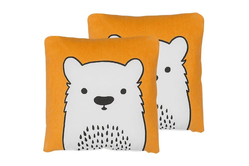 Koristetyynyt Waranasi sarja 2 Oranssi/Valkoinen/Musta - Oranssi/Valkoinen/Musta - Kodintekstiilit & matot - Lasten tekstiilit - Lasten vuodevaatteet - Lasten tyynyt