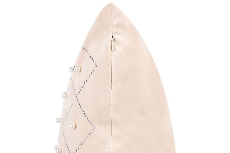 Koristetyynyt Yarrow sarja 2 Beige/Hopea - Beige/Hopea - Puutarhakalusteet - Pehmusteet - Muut pehmusteet