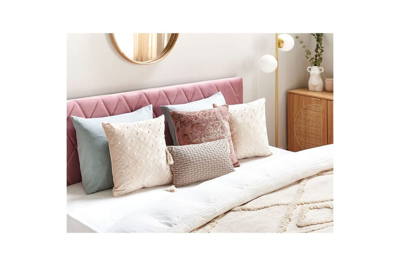 Koristetyynyt Yarrow sarja 2 Beige/Hopea - Beige/Hopea - Kodintekstiilit & matot - Tyyny & torkkupeitto - Ulkotyyny