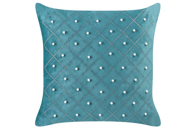 Koristetyynyt Yarrow sarja 2 Sininen/Hopea - Sininen/Hopea - Kodintekstiilit & matot - Tyyny & torkkupeitto - Ulkotyyny